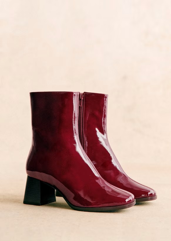 bottines rouges